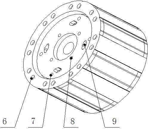 Injection-molding shock absorption rotor
