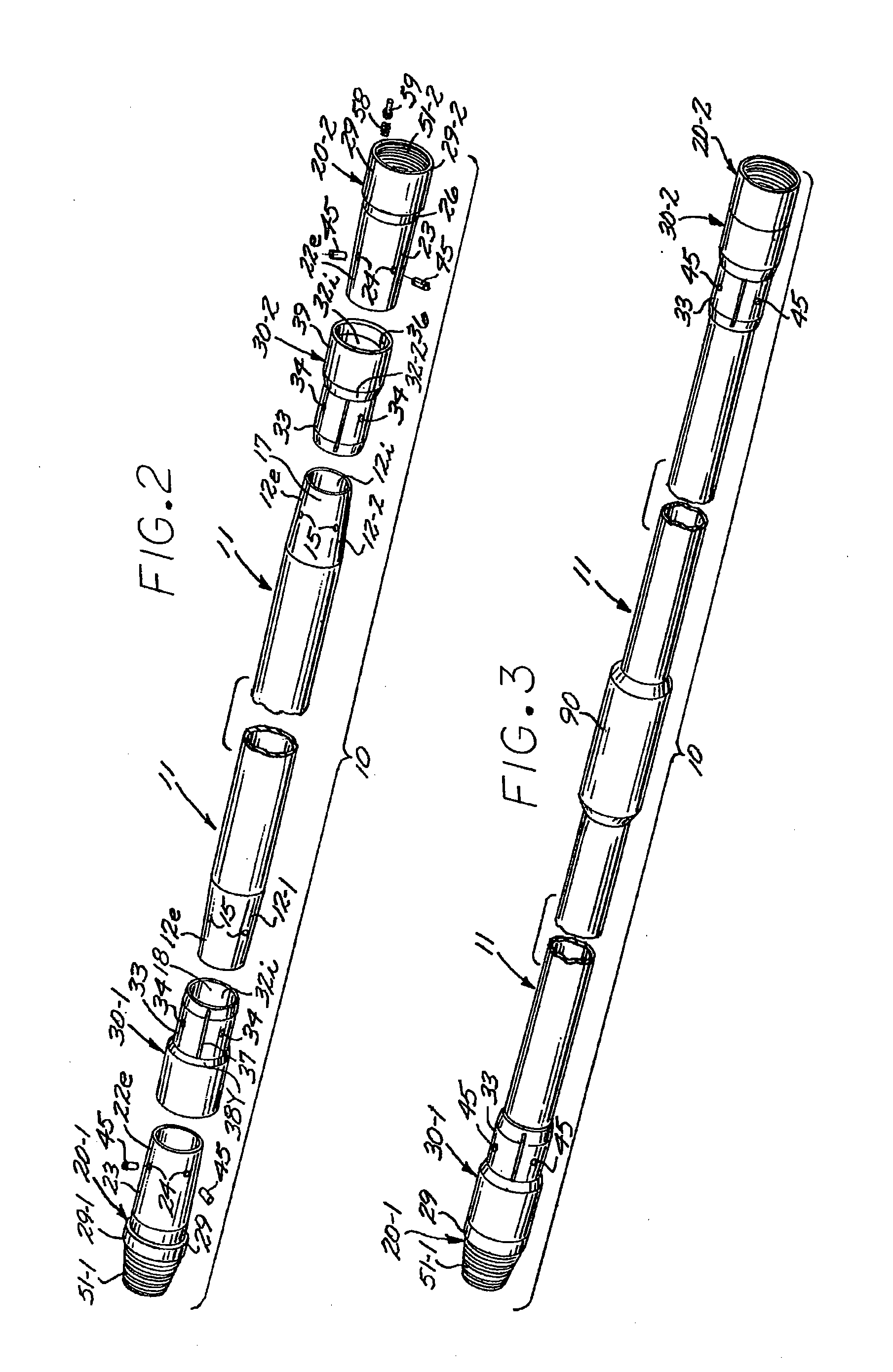 Composite drill pipe and method for forming same