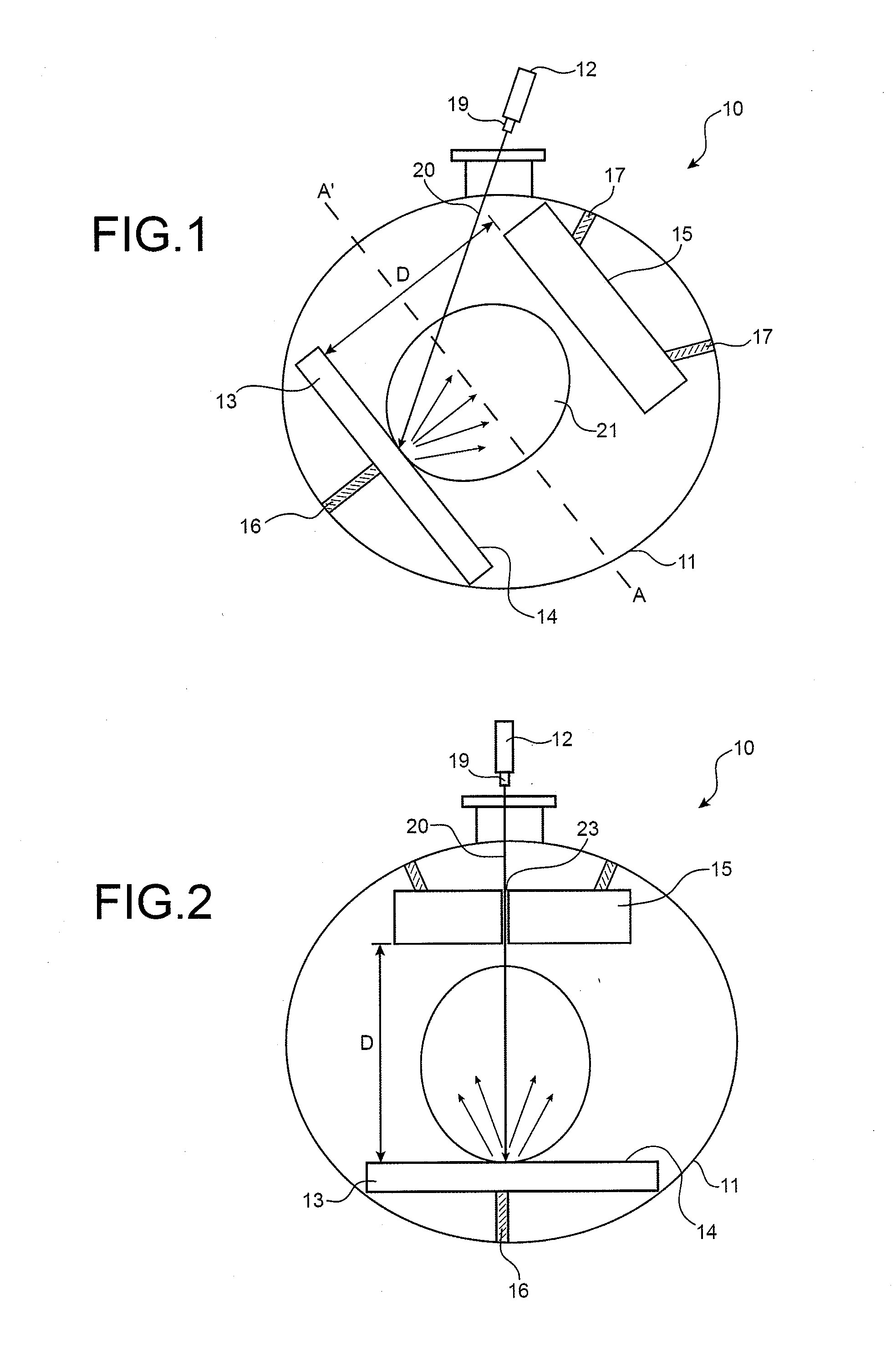 Method and device for treating a surface