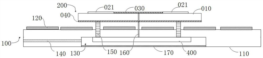 Satellite-borne multi-beam switching transparent antenna