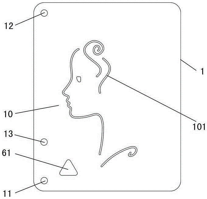 Drawing method and special drawing template kit for drawing method