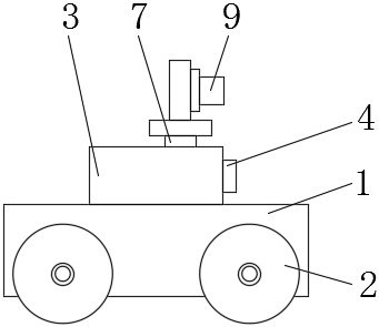 Disaster relief road exploration vehicle with Bluetooth control function