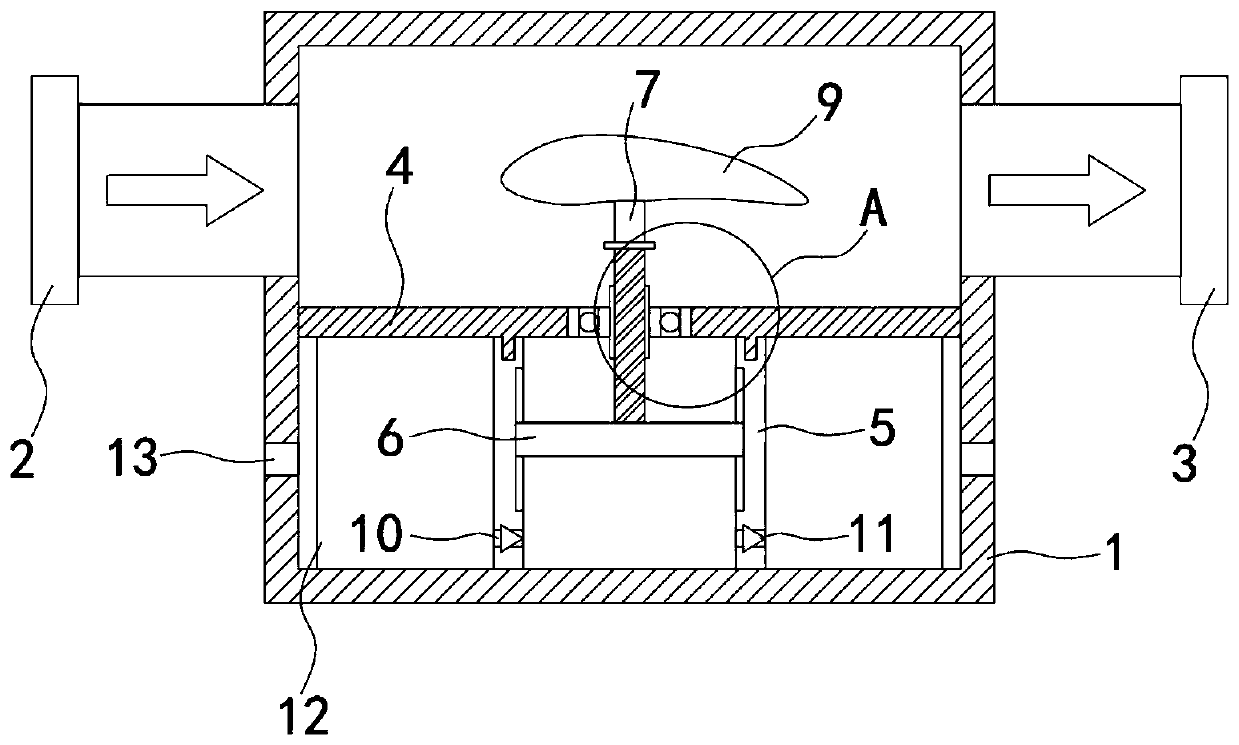 Drainage pipe connector with gas purification function for underground engineering construction