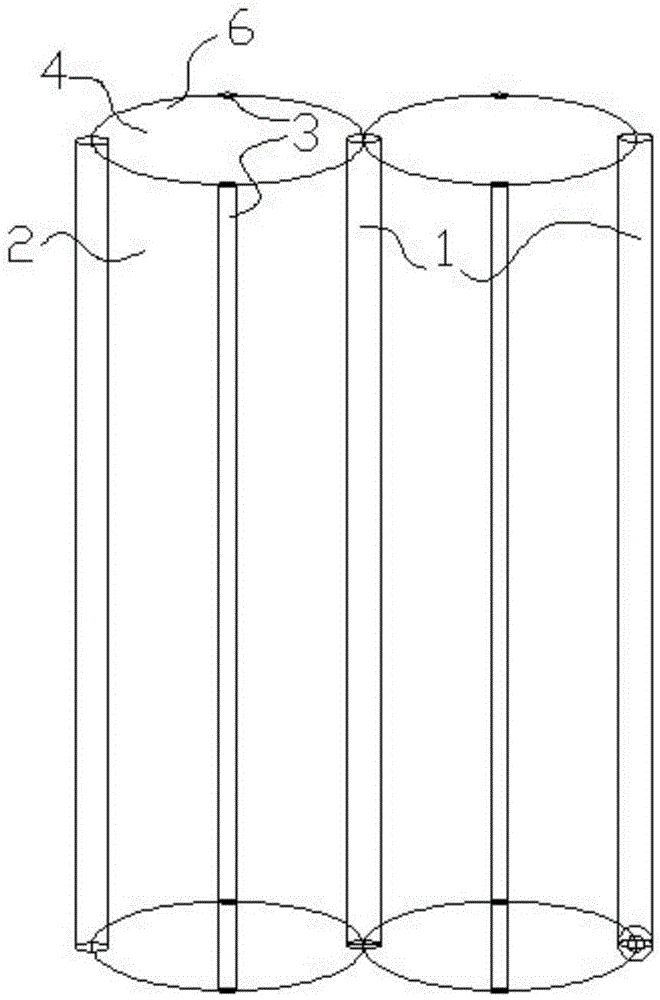 A vacuum structure folding door