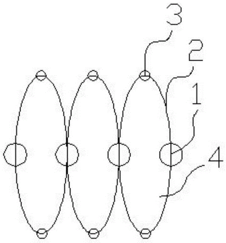 A vacuum structure folding door