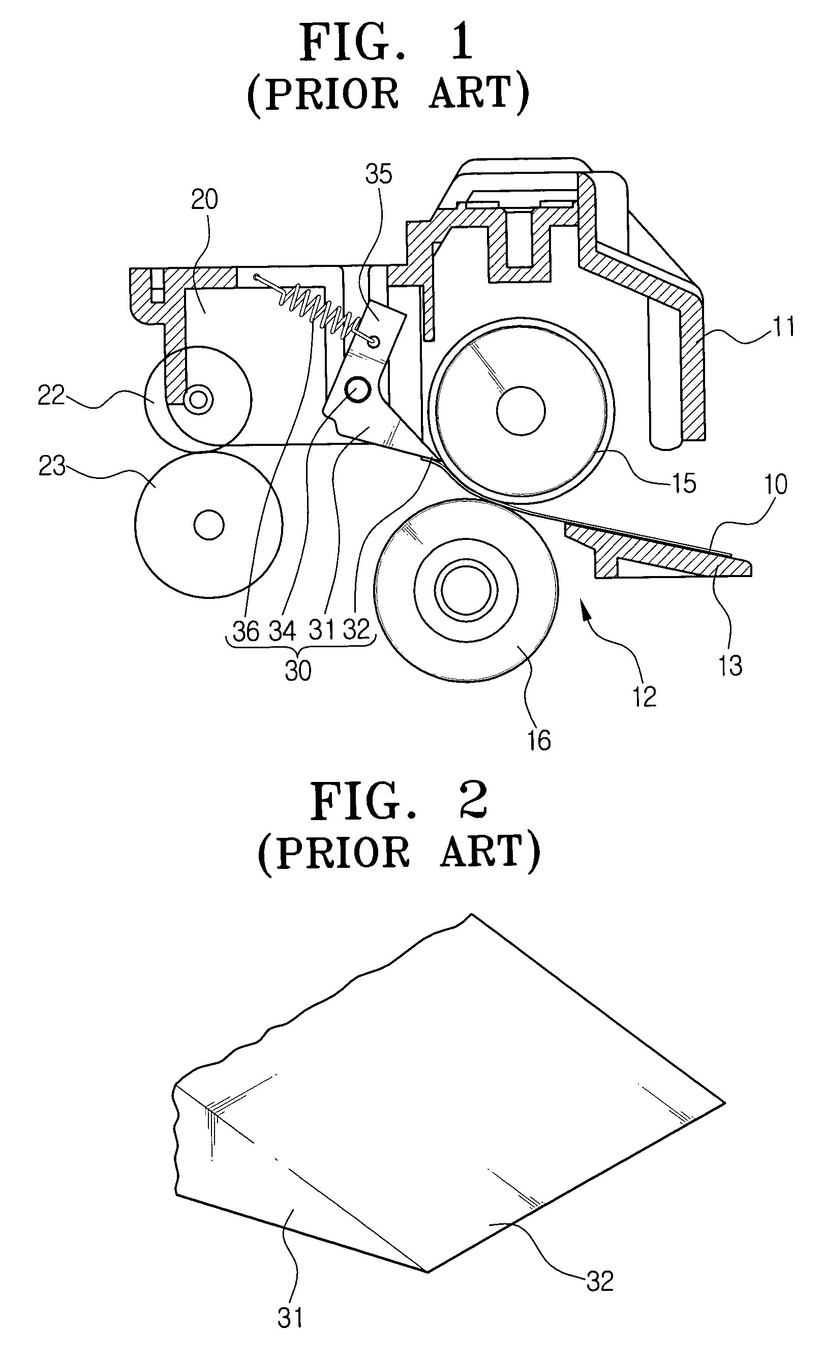Sheet separating apparatus for a fusing unit and method for using the same