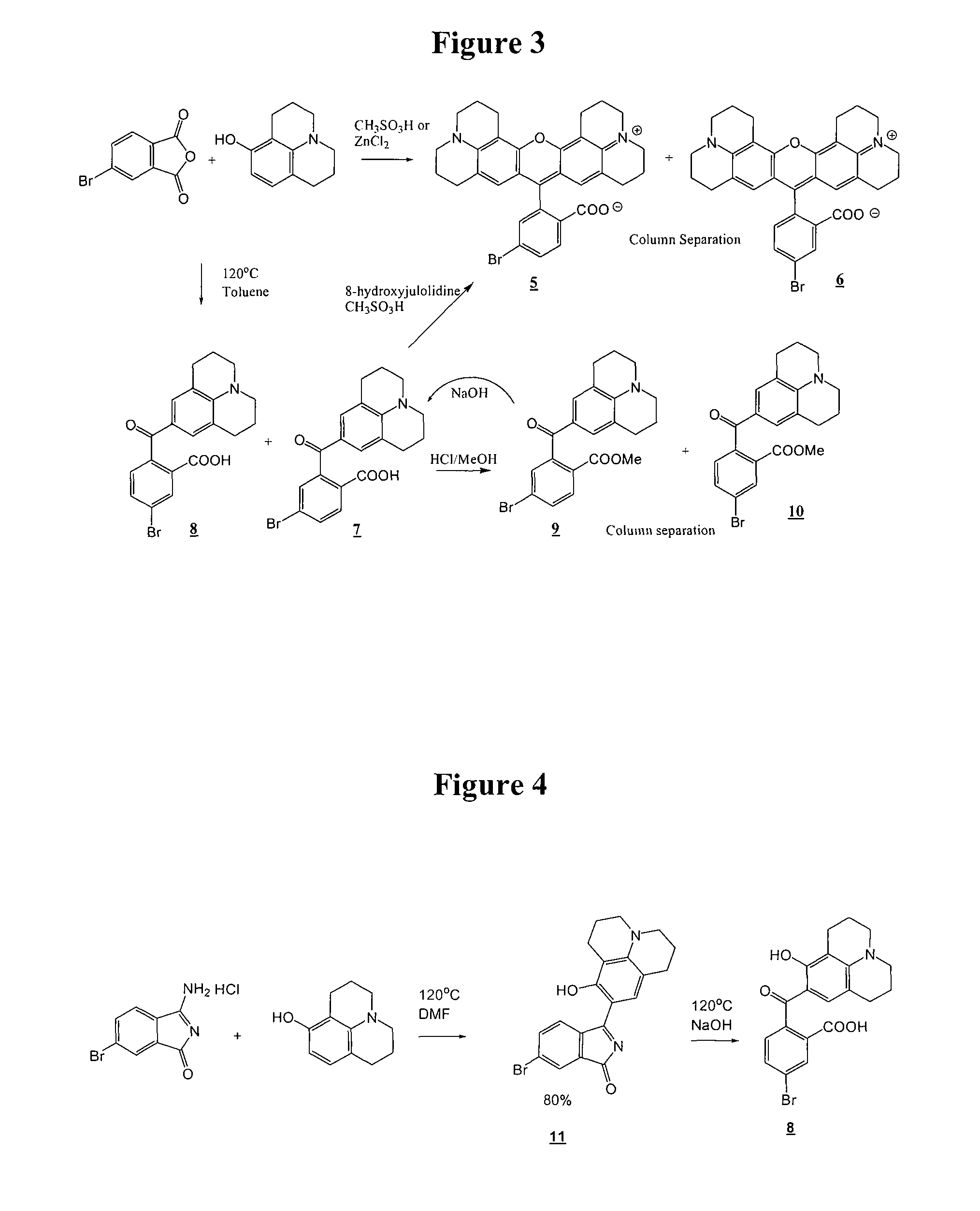 Amide-substituted xanthene dyes