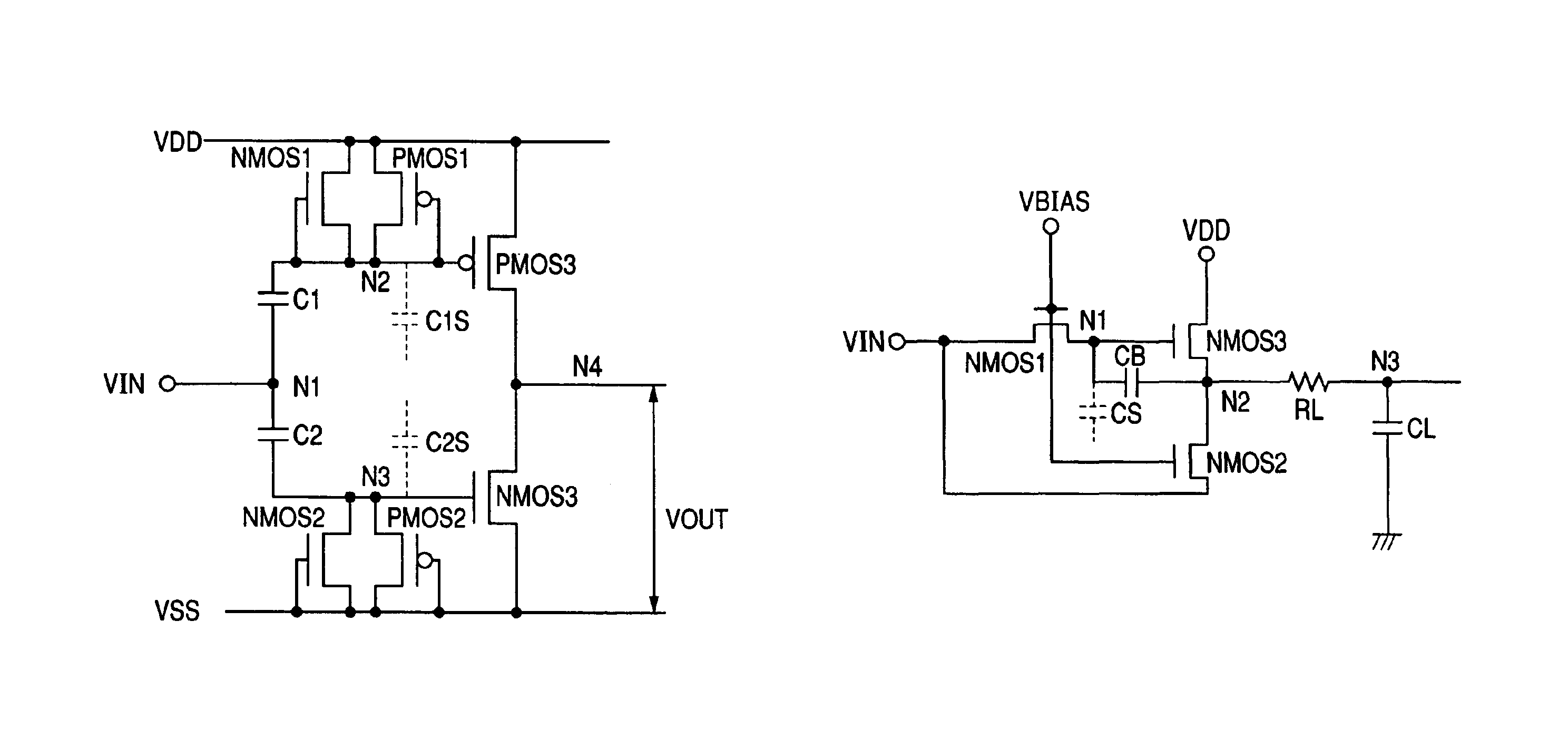 Display device having an improved voltage level converter circuit