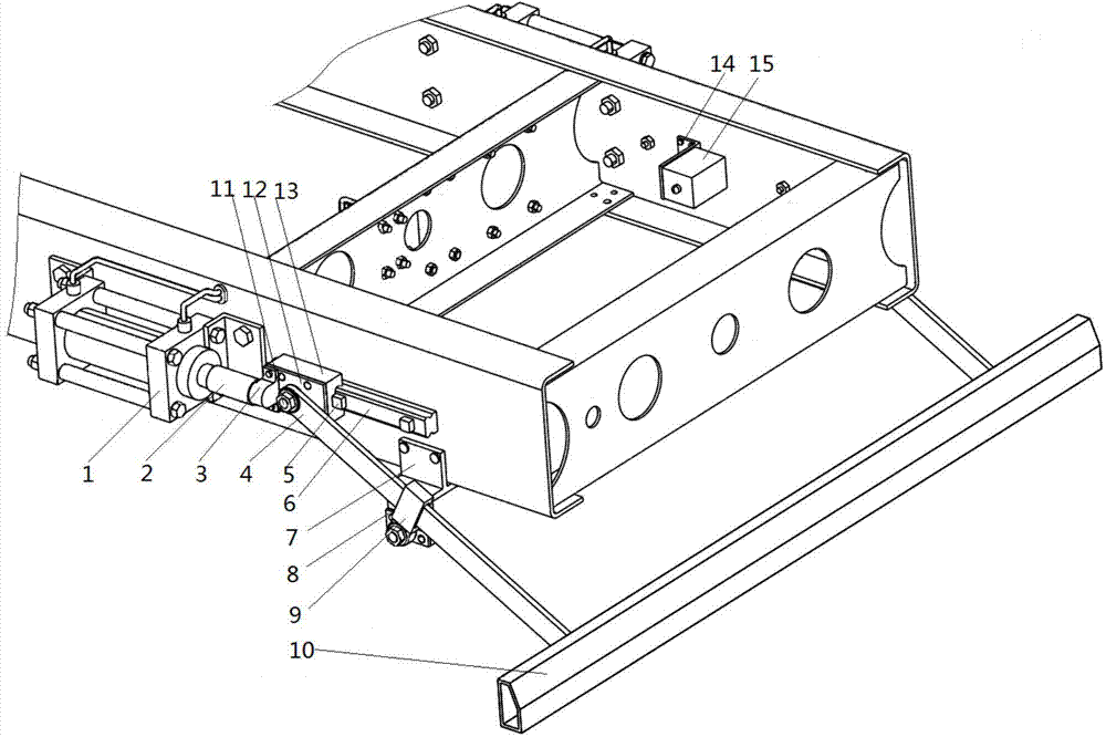 Adjustable rear bumper device of truck