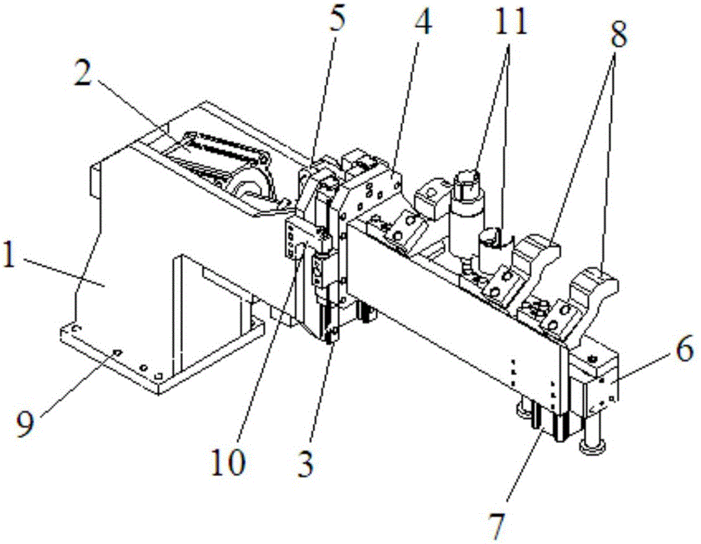 Positioning support mechanism of fuel tank product