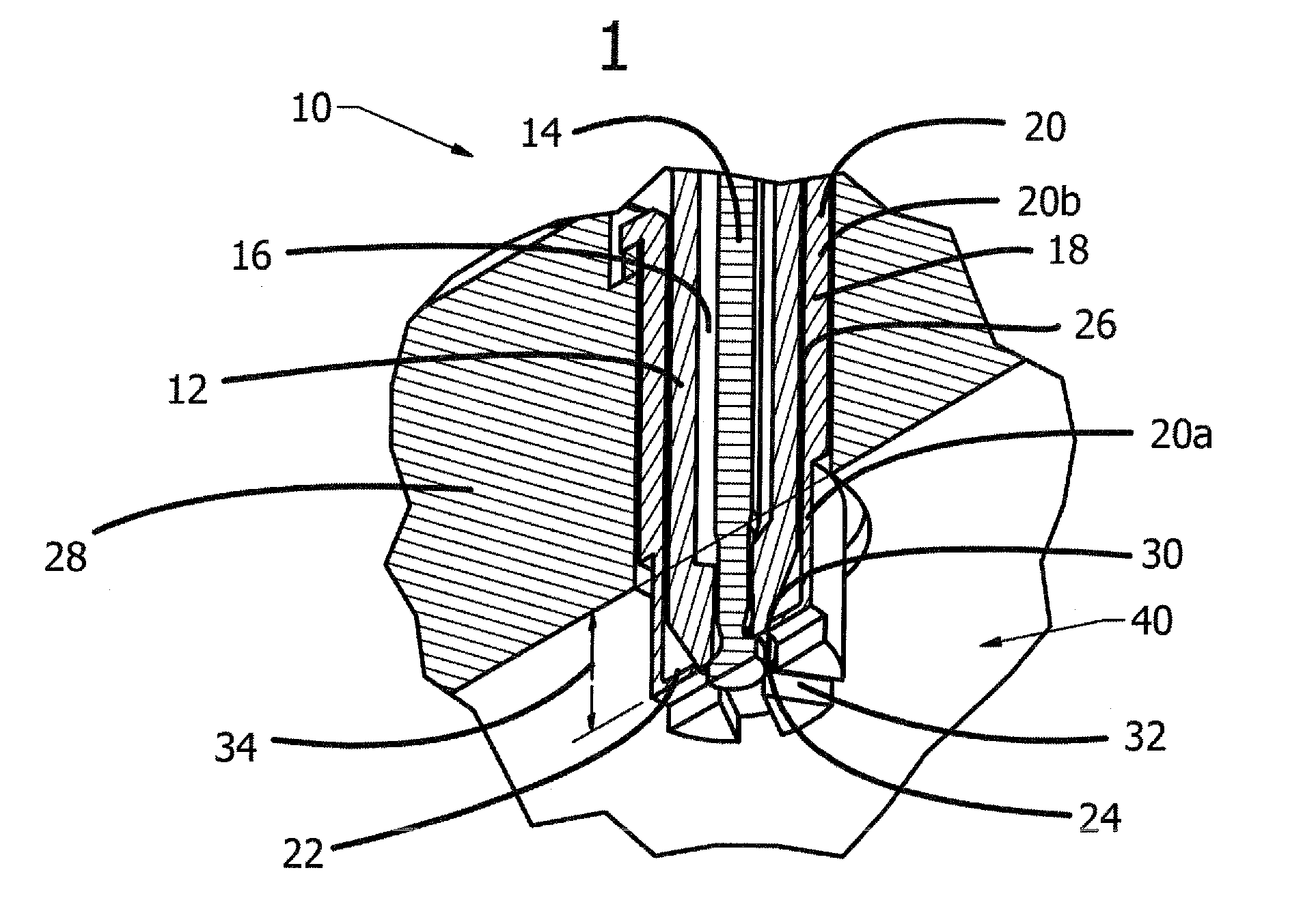 Arrangement and method for preventing carbon formation in spray guiding structures