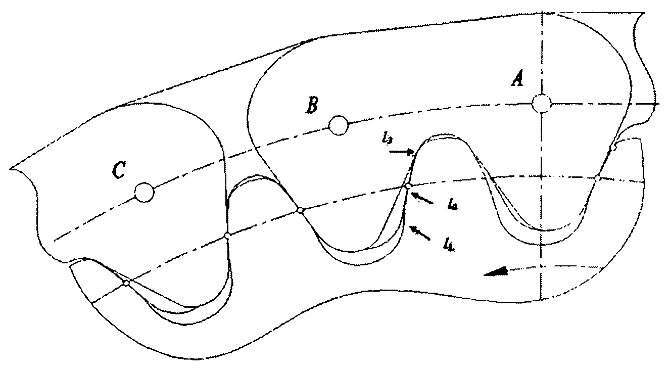 High speed transmission toothed chain and chain wheel