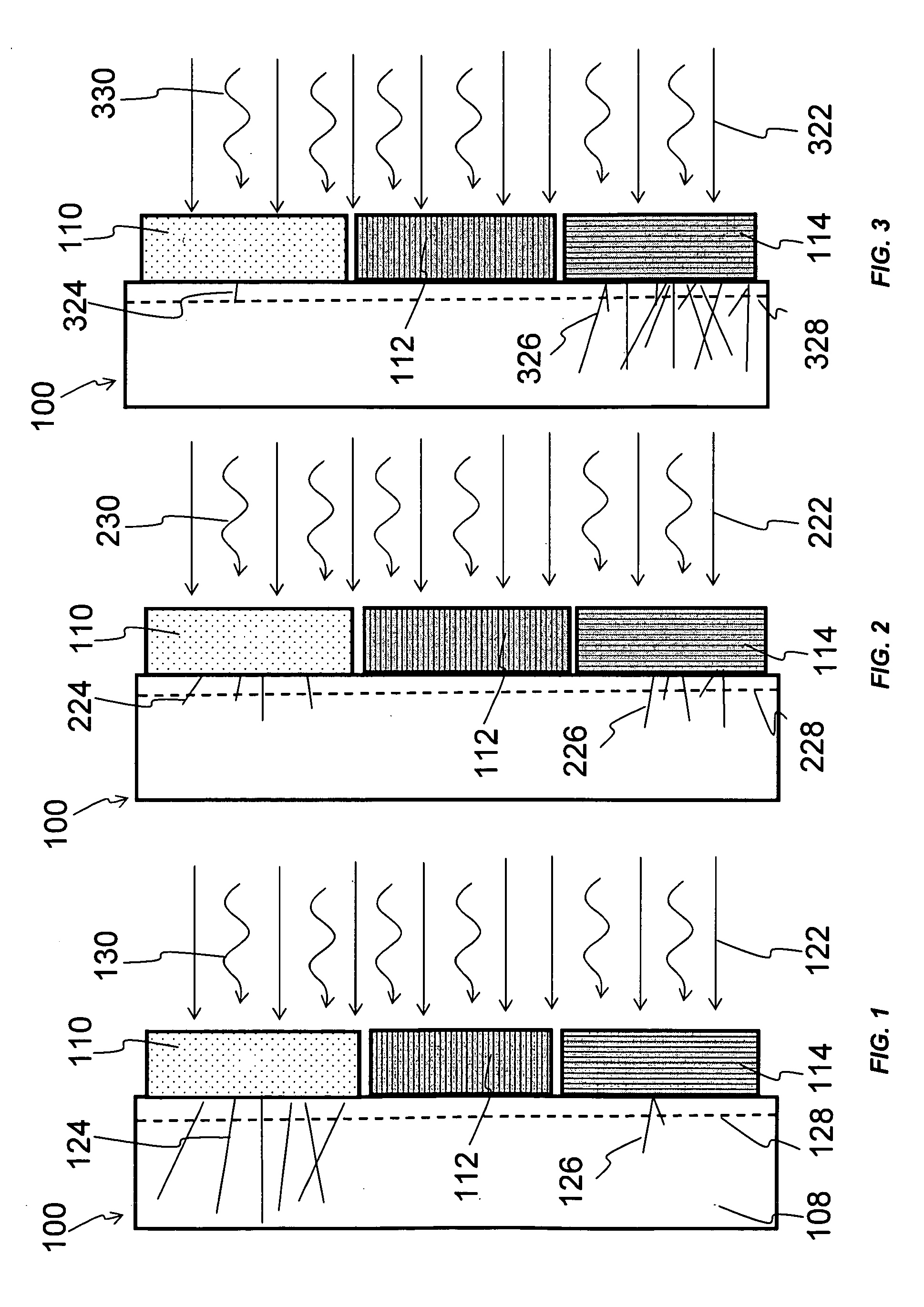 Method of luminescent solid state dosimetry of mixed radiations