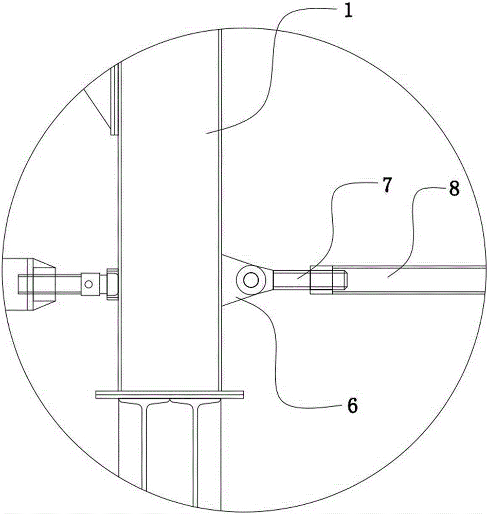 A kind of trolley and its construction method for concrete construction of multiple sections in mining method