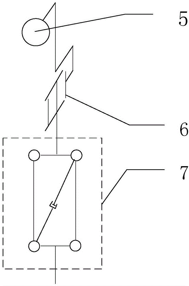 Power transmission line inspection robot mechanism suitable for large span