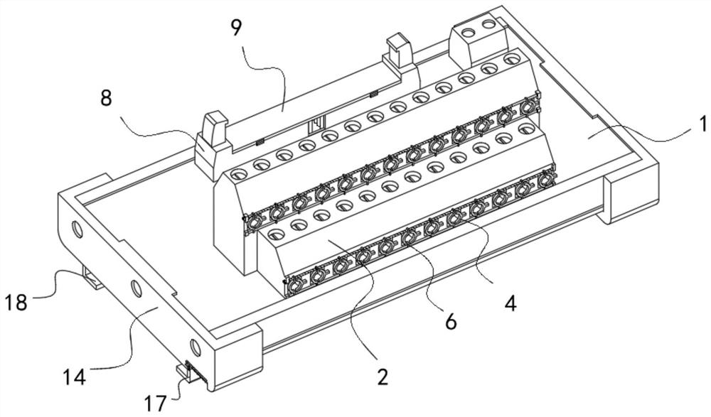 PLC conversion terminal block structure