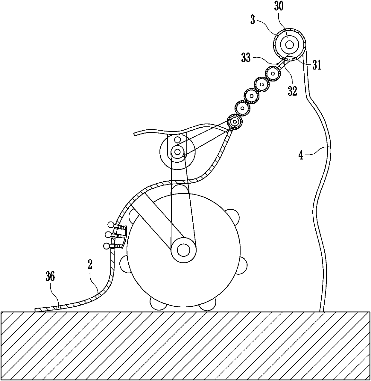 Garden massage chair