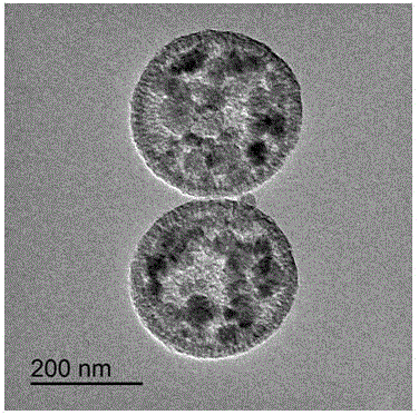 Preparation method of hollow carbon nanospheres with MOFs (metal-organic frameworks) formed through limited-range growth inside