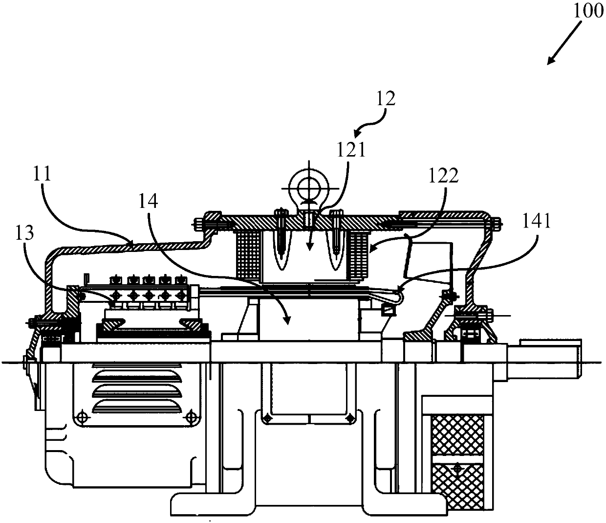 Separately excited direct-current motor