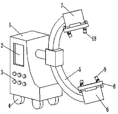 Orthopedic surgical navigation positioning device and C-arm X-ray equipment