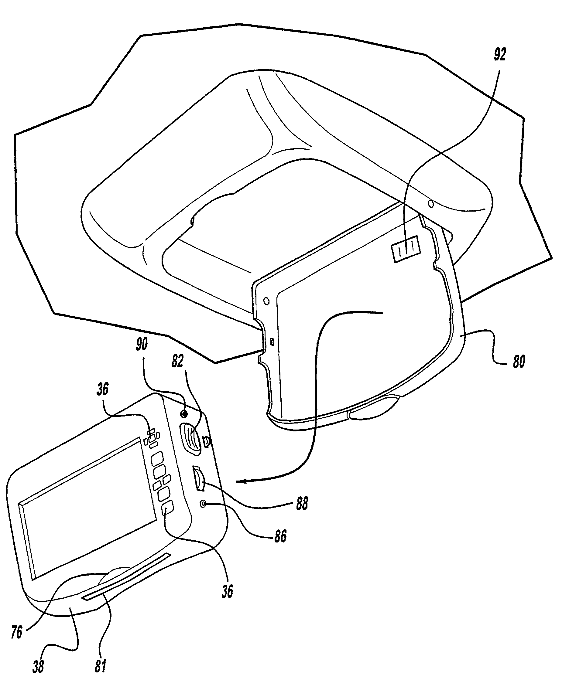 Video display system for a vehicle