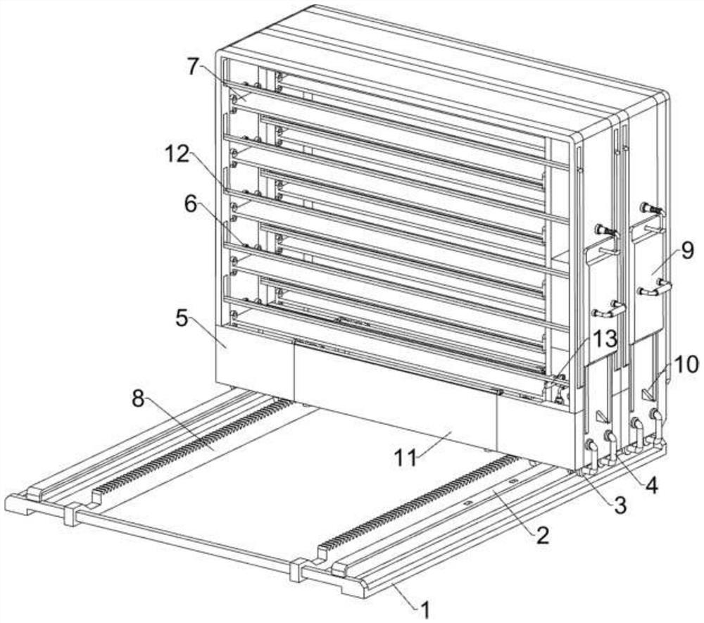 Rocking-handle-hidden type dual-drive compact shelf