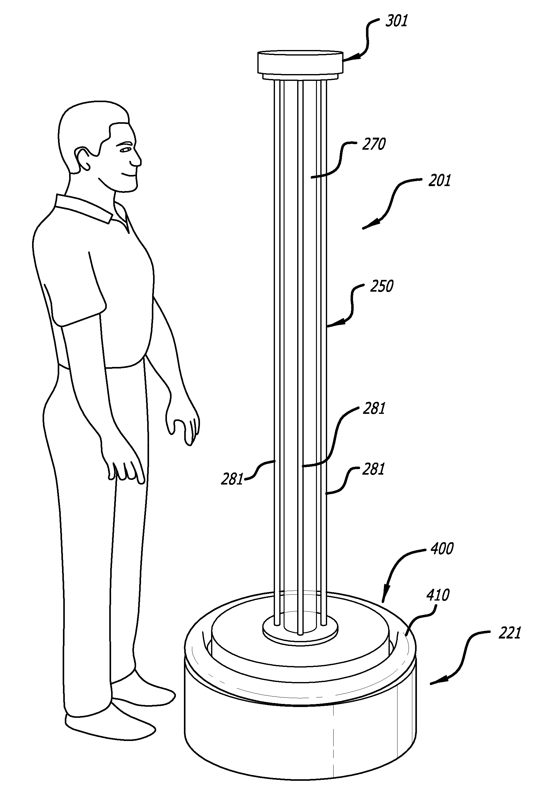Hard-surface disinfection system