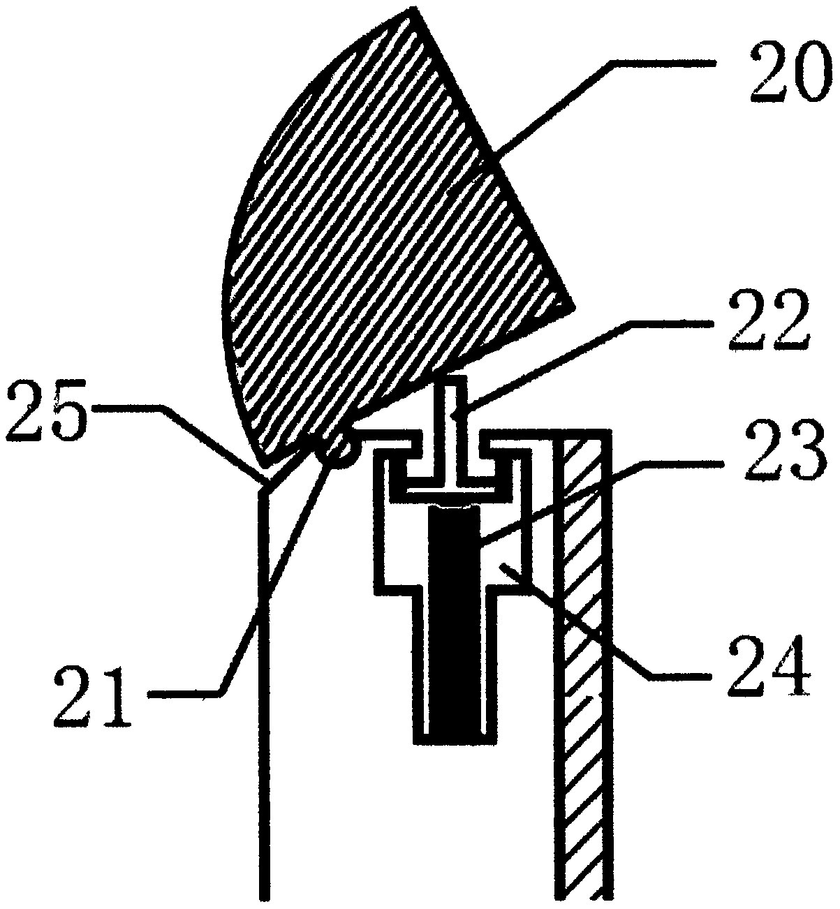 Clinical vaginal secretion sampling clamp for obstetrics and gynecology