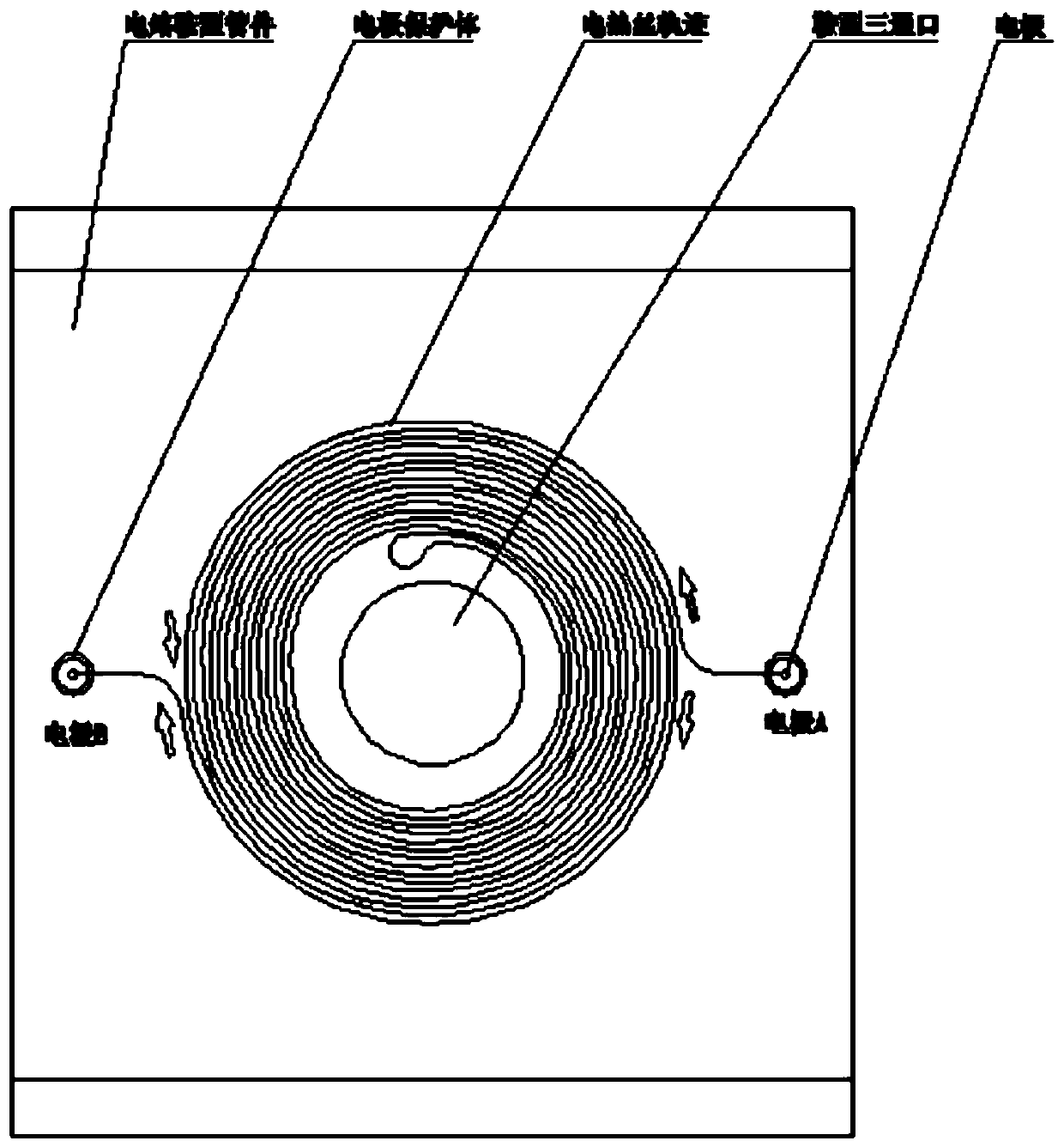 Wiring technology of saddle type electric fusion pipe fitting