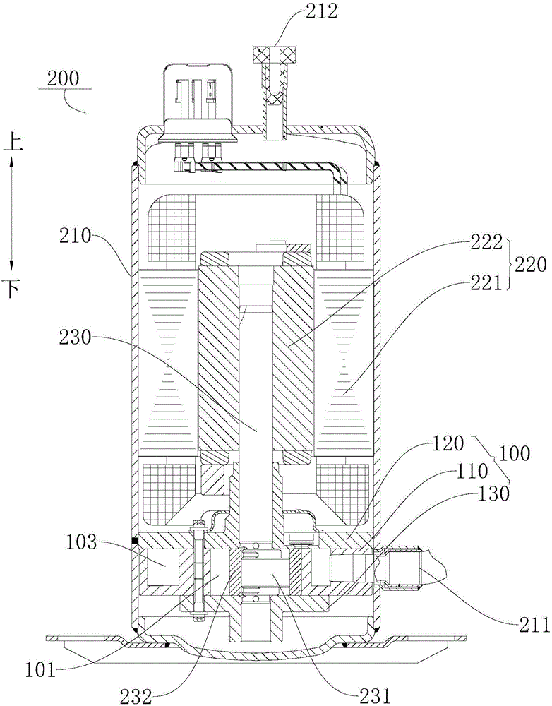 Compressing mechanism and rotary compressor