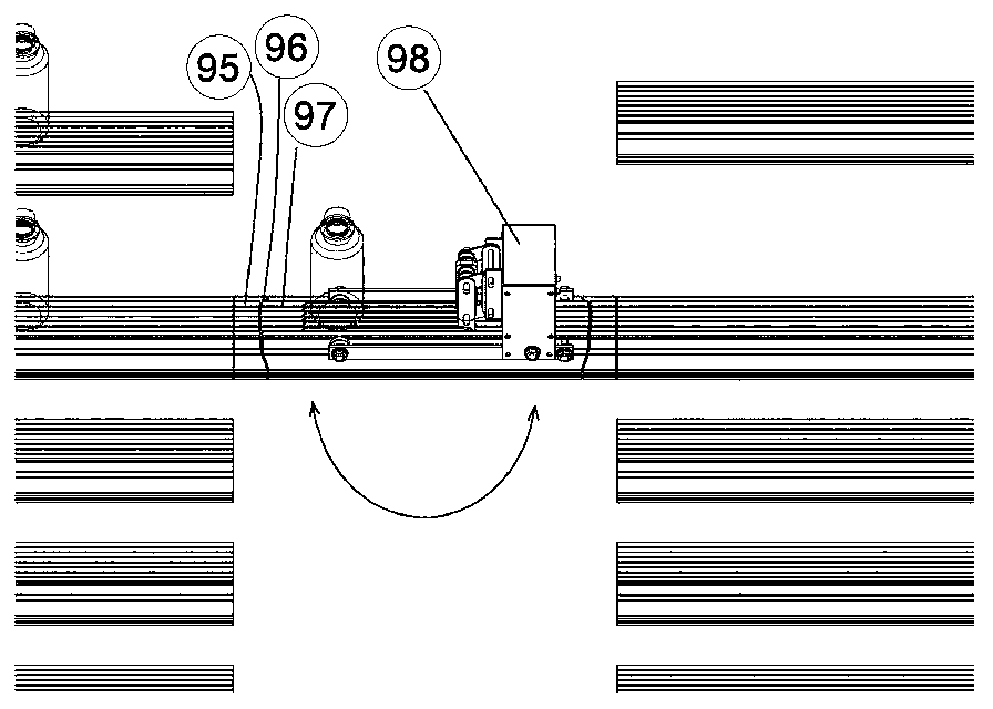 Automatic vending system delivering device using automatic guiding conveyor vehicle