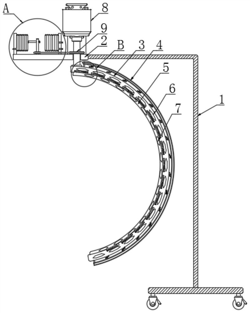 Buxus megistophylla ball shape trimming and cleaning device for sponge city