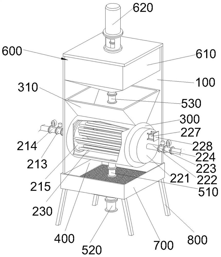 Pigment impurity removal device for recovering polypropylene fibers and use method of pigment impurity removal device