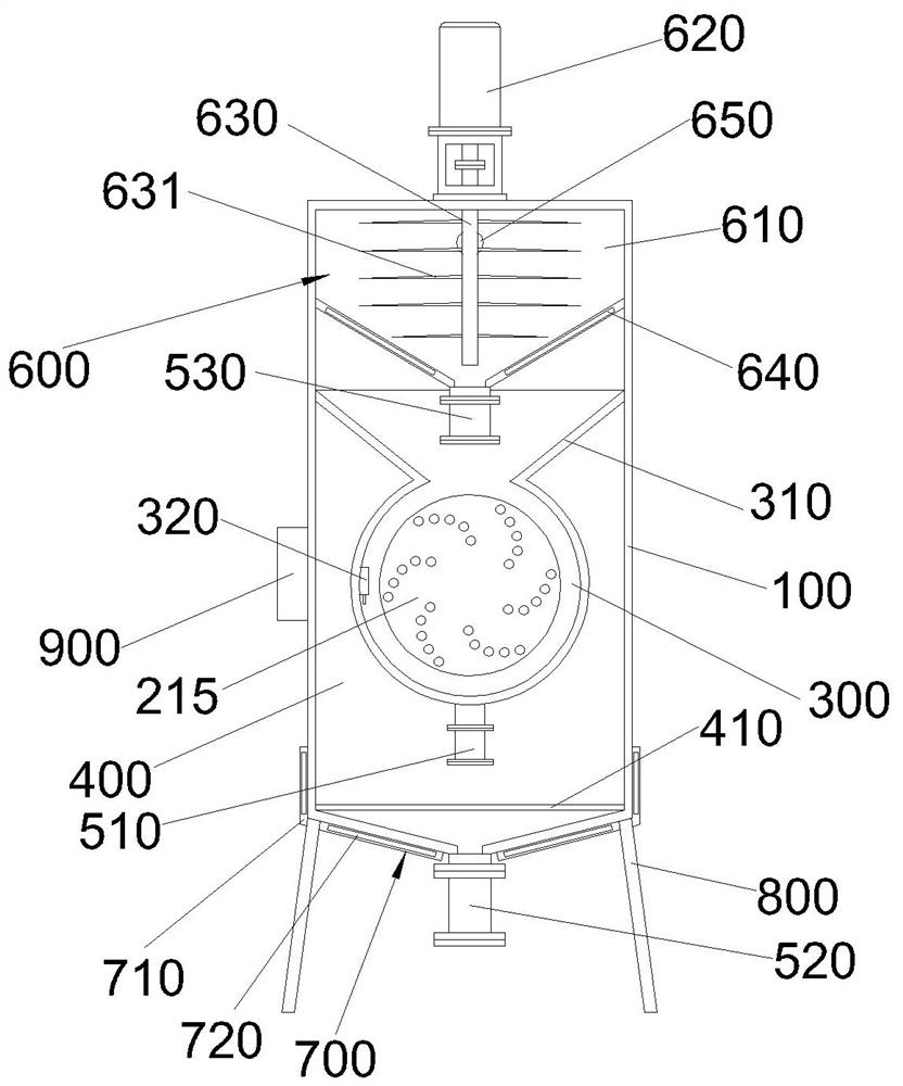 Pigment impurity removal device for recovering polypropylene fibers and use method of pigment impurity removal device