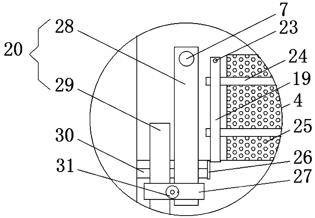 A rice processing conveying device with flexible adjustment of conveying height