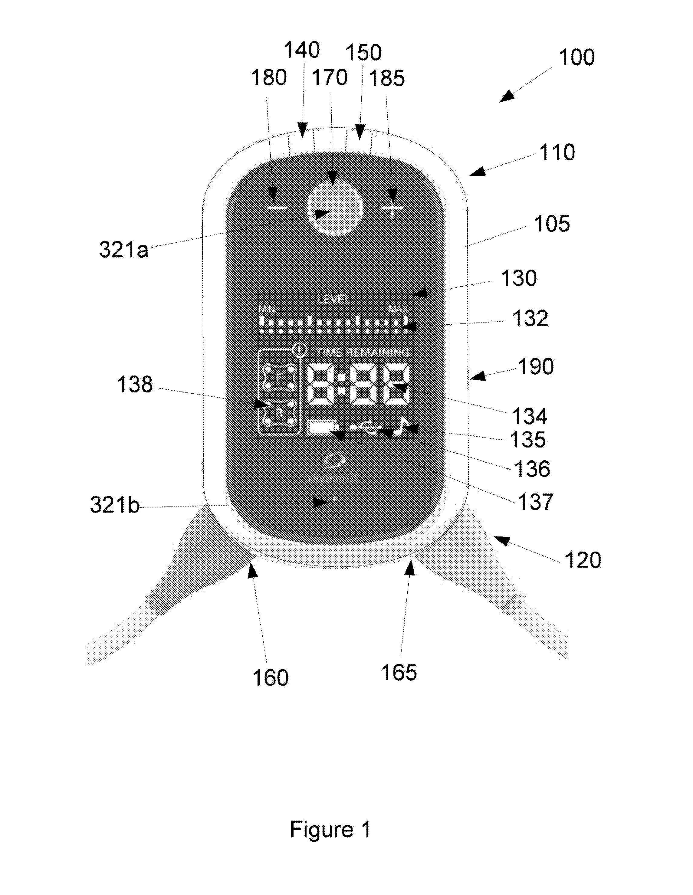 Stimulation device and method for transcutaneous electrical stimulation