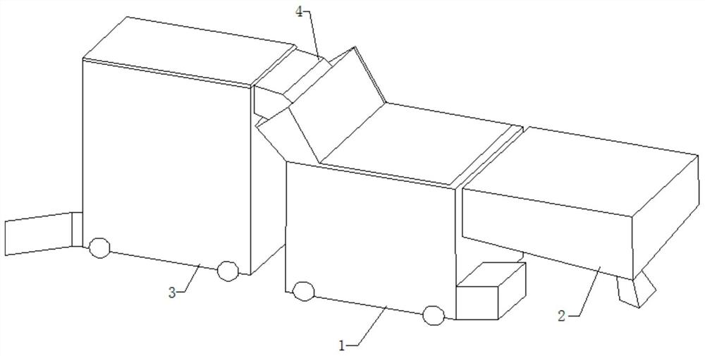 An intermediate storage box for tennis training