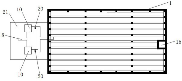 Novel biological soil deodorization filter tank and deodorization process