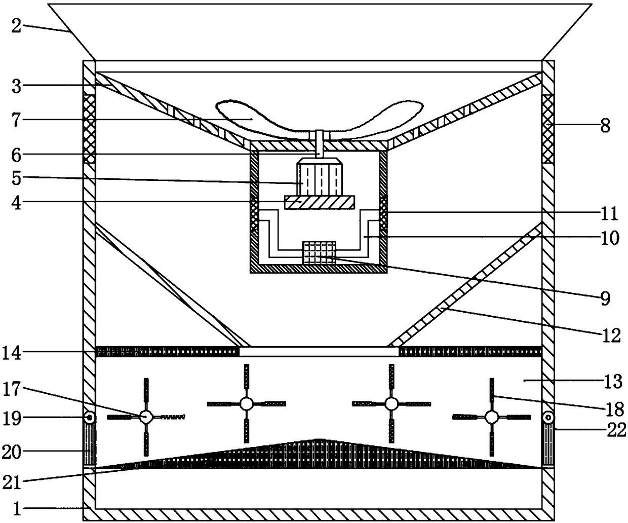 Multi-level cereal drying device