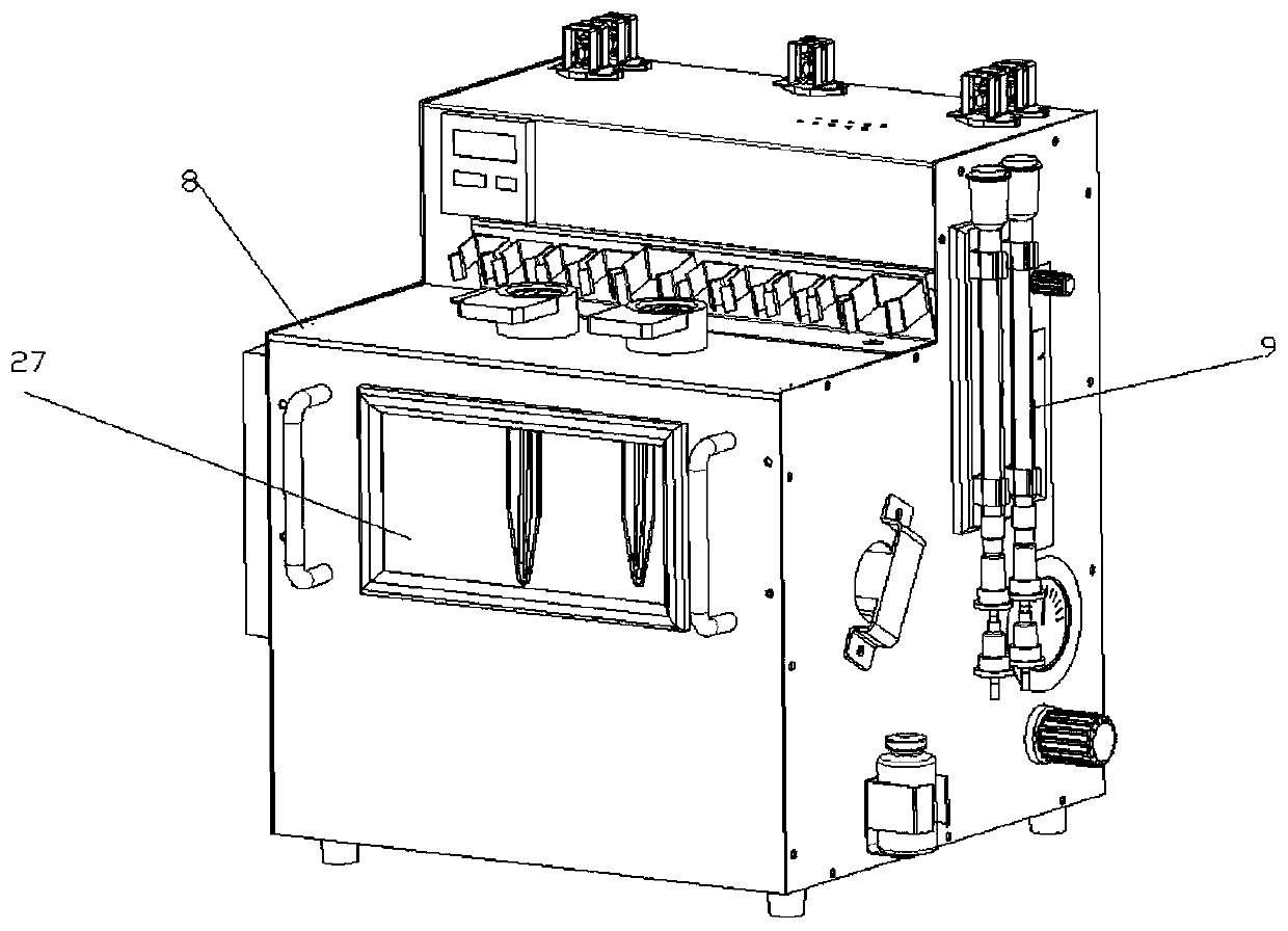 Double batch pet imaging agent  <sup>18</sup> f-fdg drug synthesis equipment and method