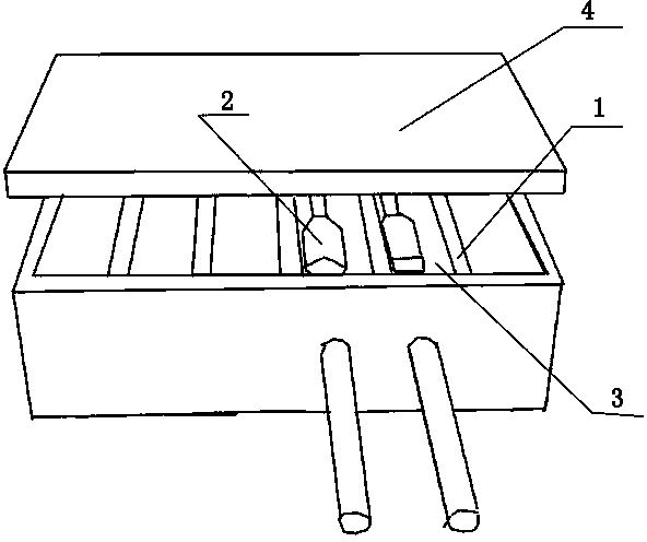 Fireproof and explosion-proof isolation method of multiple cable middle connectors at same position of same ditch