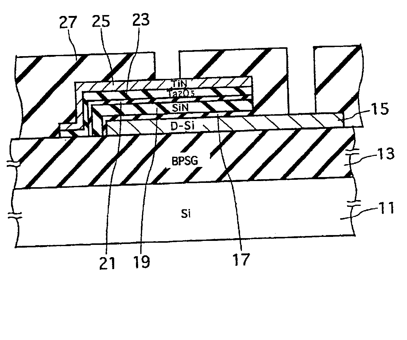 Capacitor for analog circuit, and manufacturing method thereof