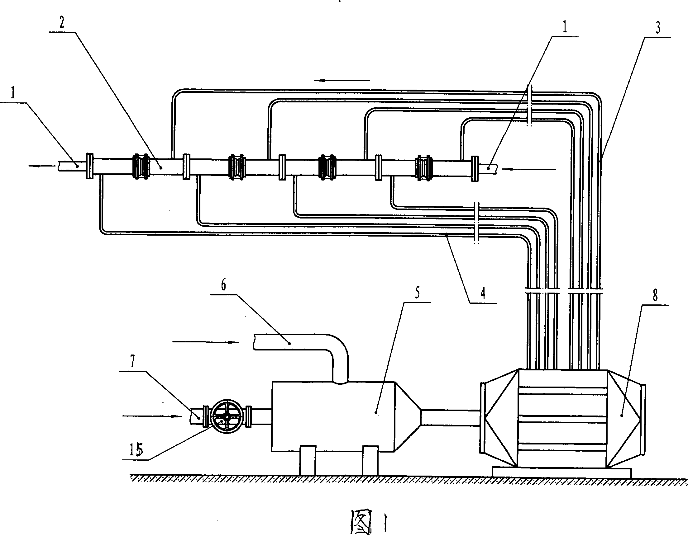 Pre-heating technique of blast furnace before blowing coal powder