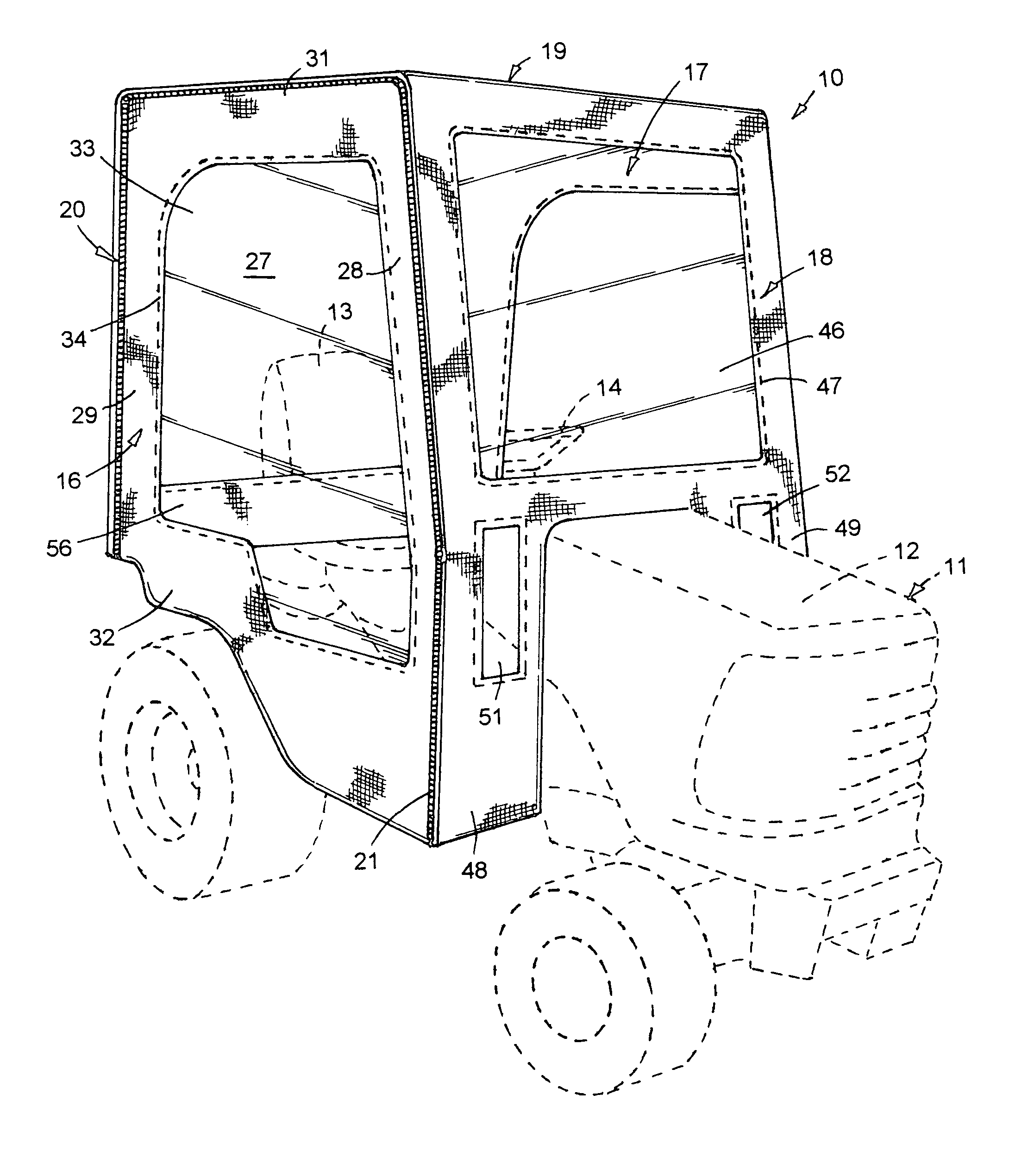 Vehicle operator enclosure