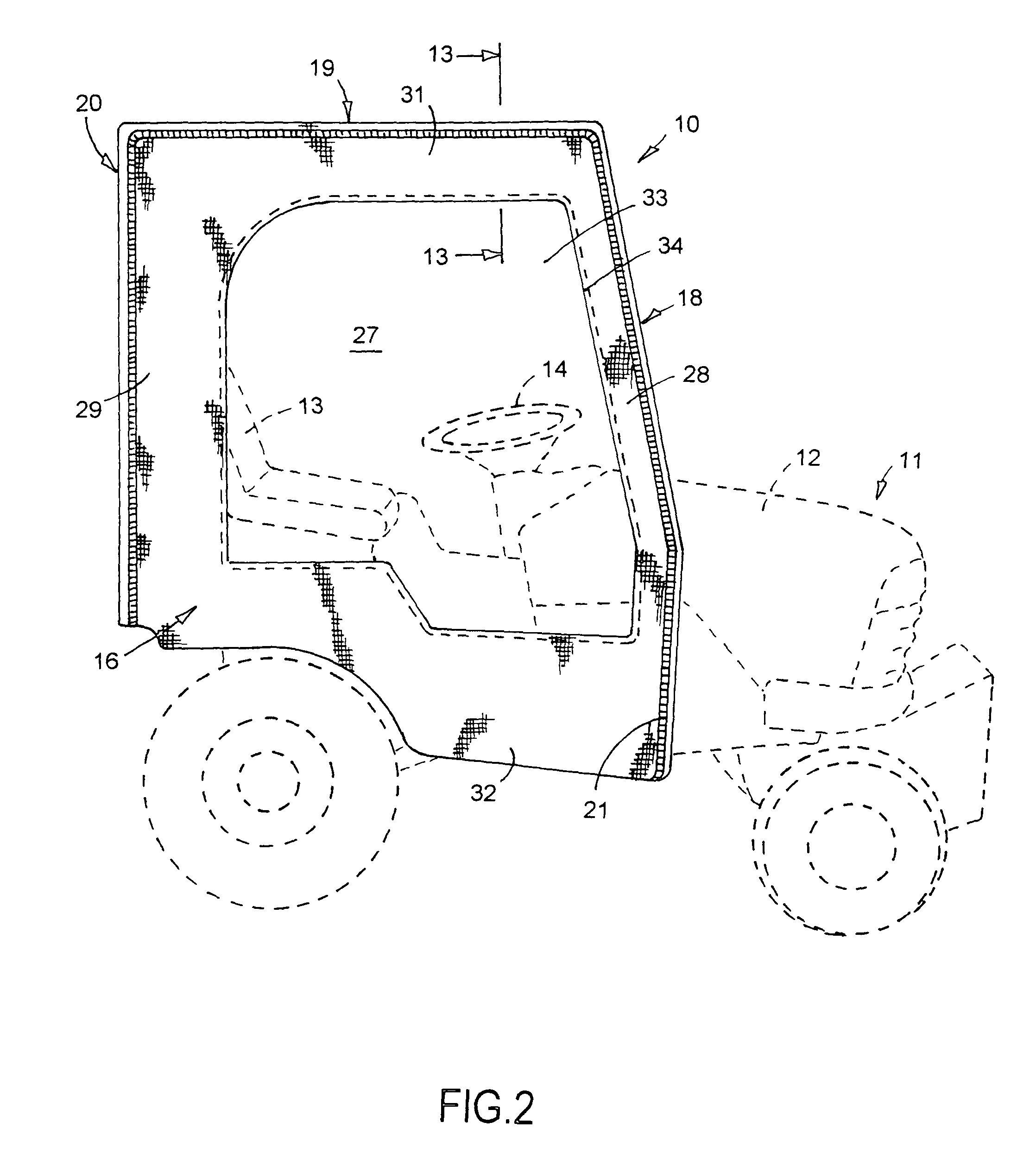 Vehicle operator enclosure