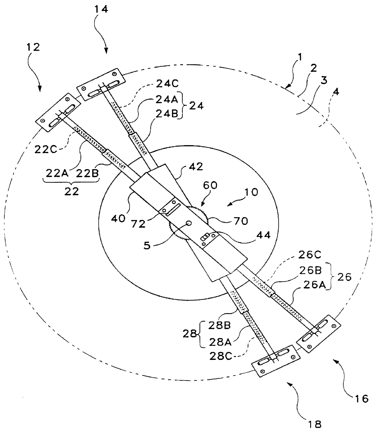 Traction device for a wheeled vehicle