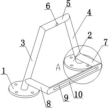 Movable object-loading holding rod