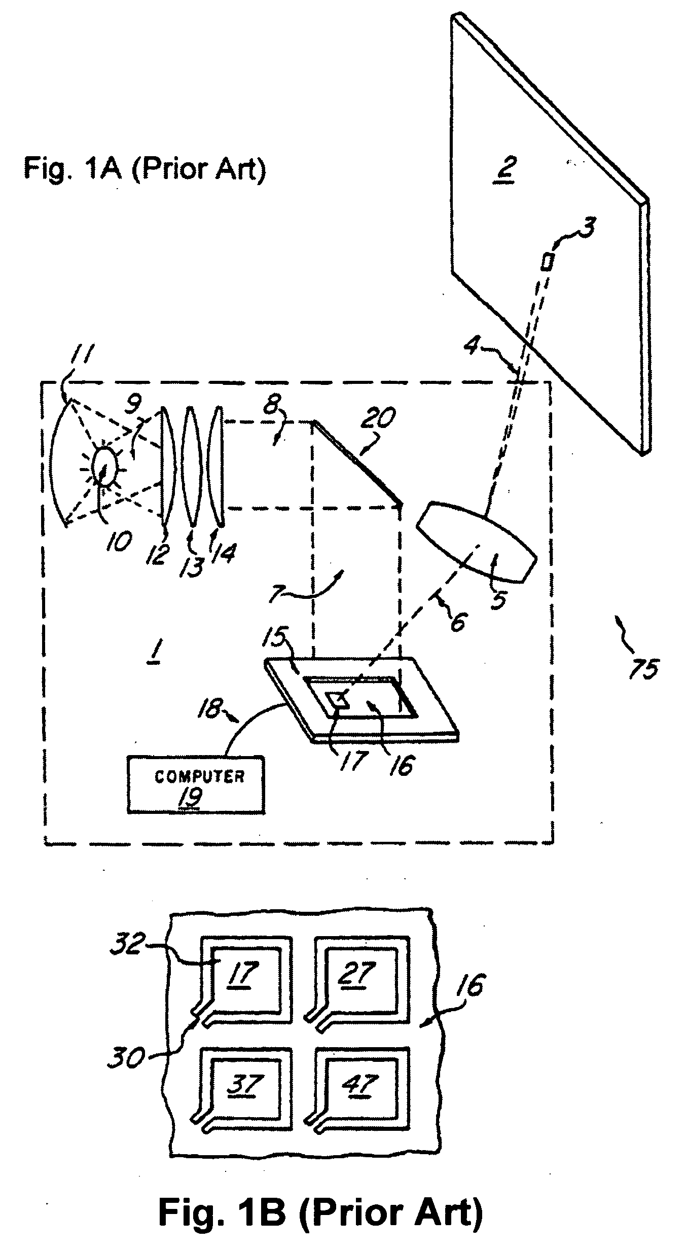 Projection device provided with semiconductor light source