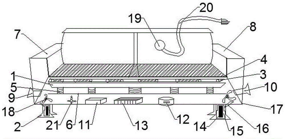 Intelligent sofa with temperature sensation