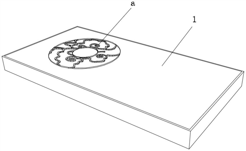 Relief wine box and manufacturing process thereof